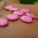 Pastel Pink Jade Bib Necklace. Lilly Pulitzer inspired. Bubblegum Pink Stone Bib Necklace on Gold. Spring Fashion.