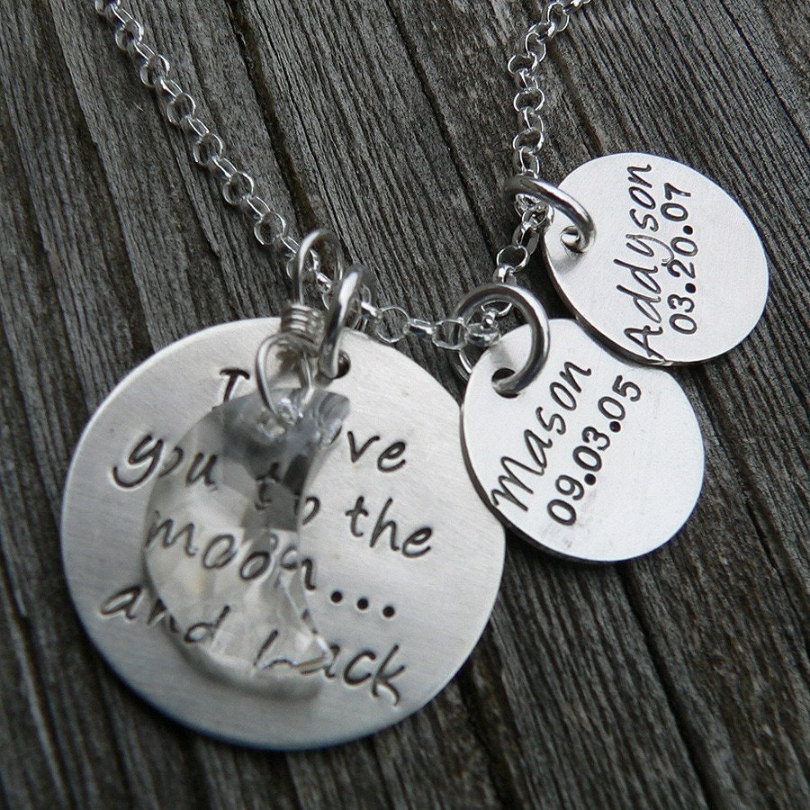 Love You to the Moon...with 2 personalized tags