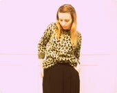 SALE Oversize Leopard Print Tunic Sweater