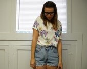 Floral and Butterfly Print Blouse