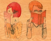 I think Im in love - Wood Paper Print