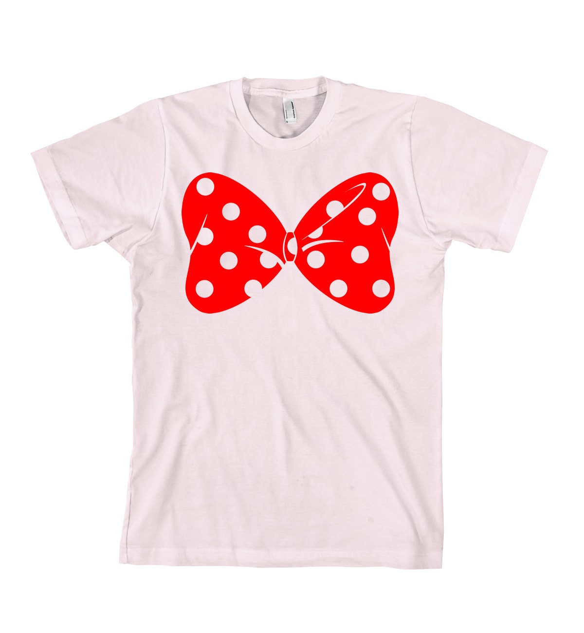 Minnie Bow T-Shirt - American Apparel Unisex Sizes S, M, L, XL - Custom Color