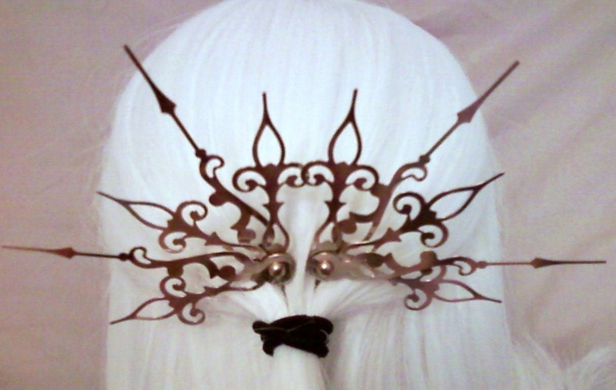 Sunburst Hair Pick Set Steampunk Accessory-Choose: Black, Gold, Mixed Colors