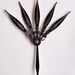 Majesty Hair Pick Steampunk Accessory- Monochrome (Black and Silver)