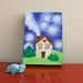 Small Painting, HOME SWEET HOME, 5x7 Canvas, Housewarming Idea