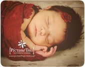 Crimson Red Petite Flower with Matching Pearl center