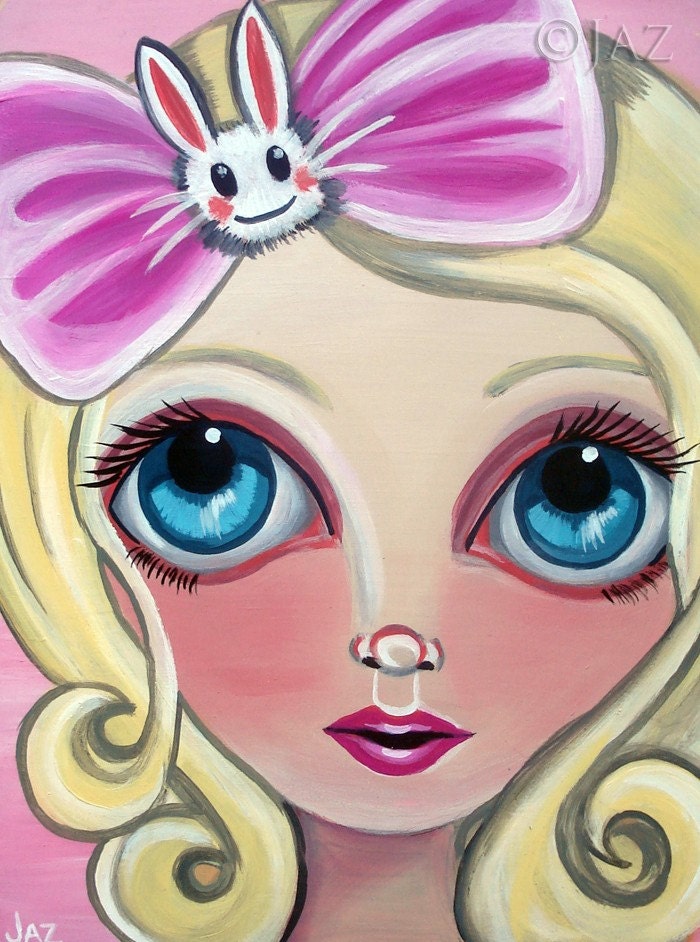 ART PRINT - Delilah Bunnybow  - by Jaz Higgins - 8x10