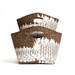 two baskets with white forest print, cork