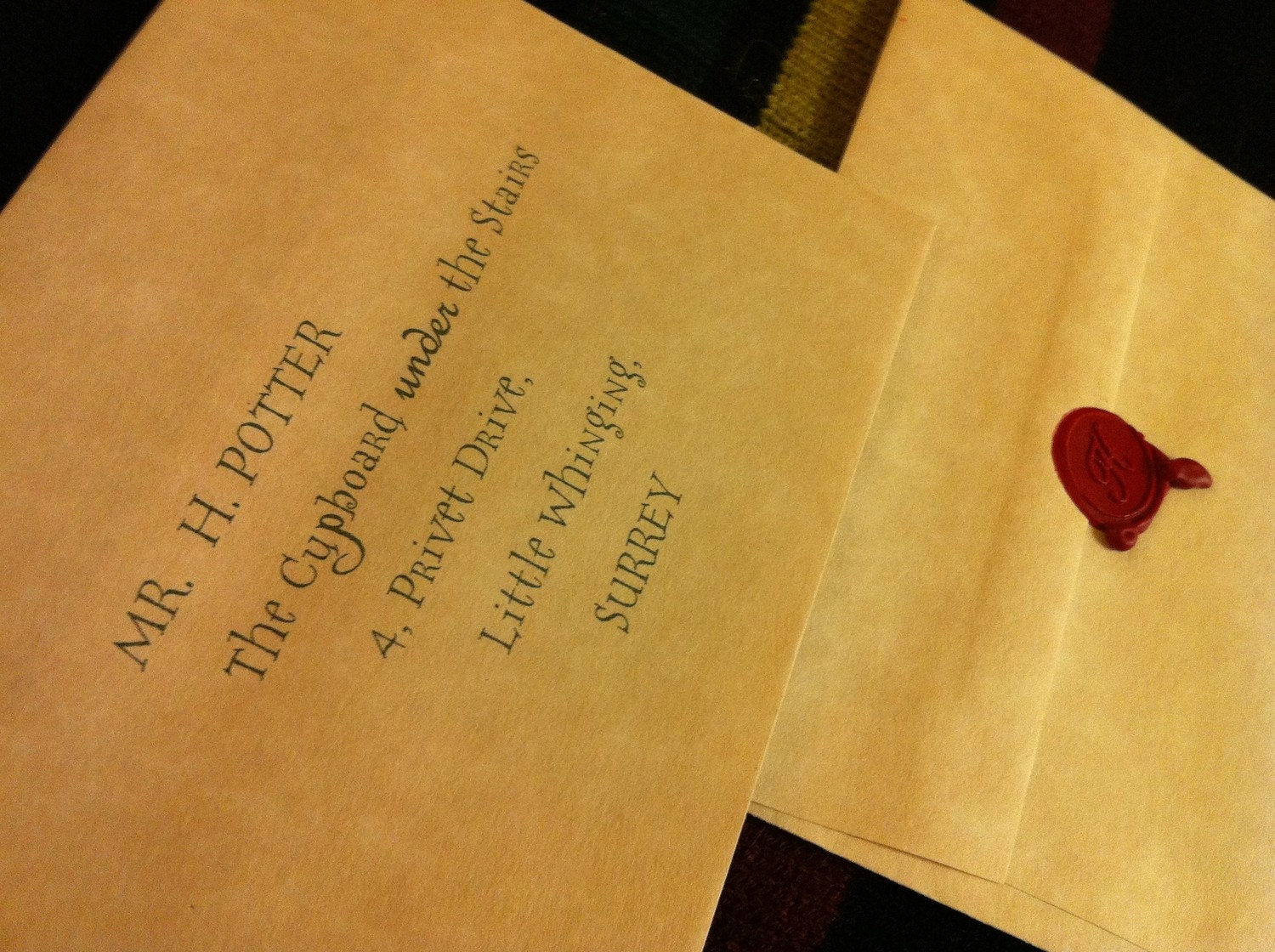 Personalized Harry Potter Gift Pack - Acceptance Letter-O.W.L. Results-N.E.W.T. Results (MEGA SUMMER SALE was 40.00)
