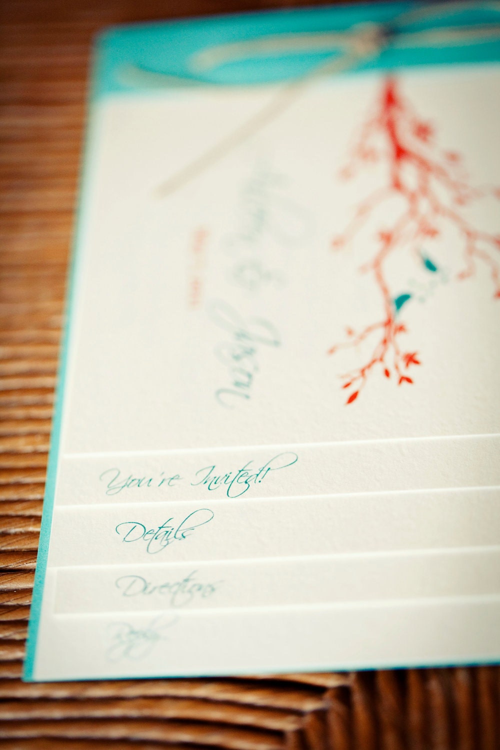 The Aileen Booklet Wedding Invitation SAMPLE