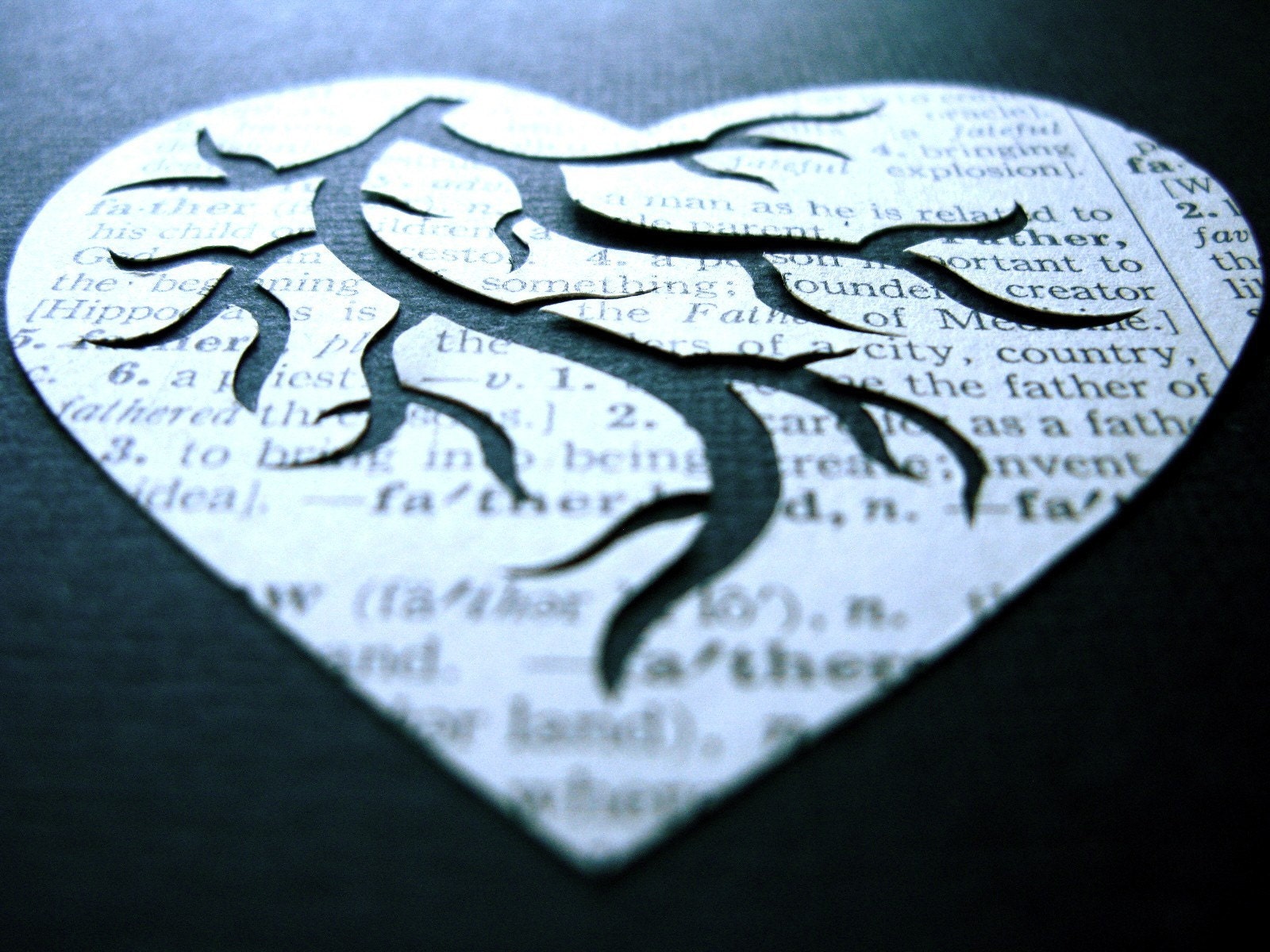 Father (Definition) Original Handcrafted Papercut by PaperCutWorks
