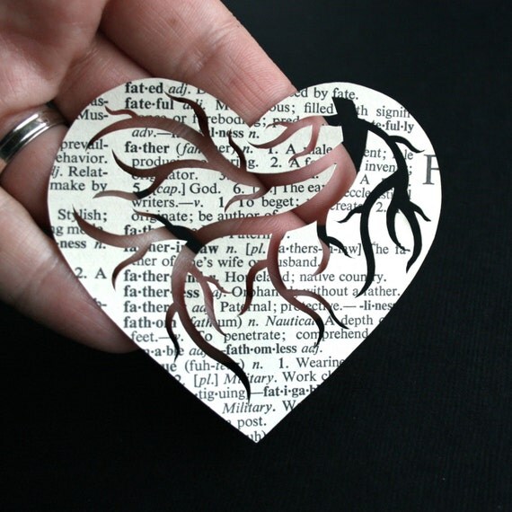 Father (Definition) Original Handcrafted Papercut by PaperCutWorks