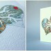 Handcut Map Art. Made to Order. You Pick the Two Locations. Two Hearts Beat As One Original Design by PaperCutWorks