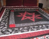 Queen Size Quilt Featuring  Eight Pointed Star Custom Order Yours Today