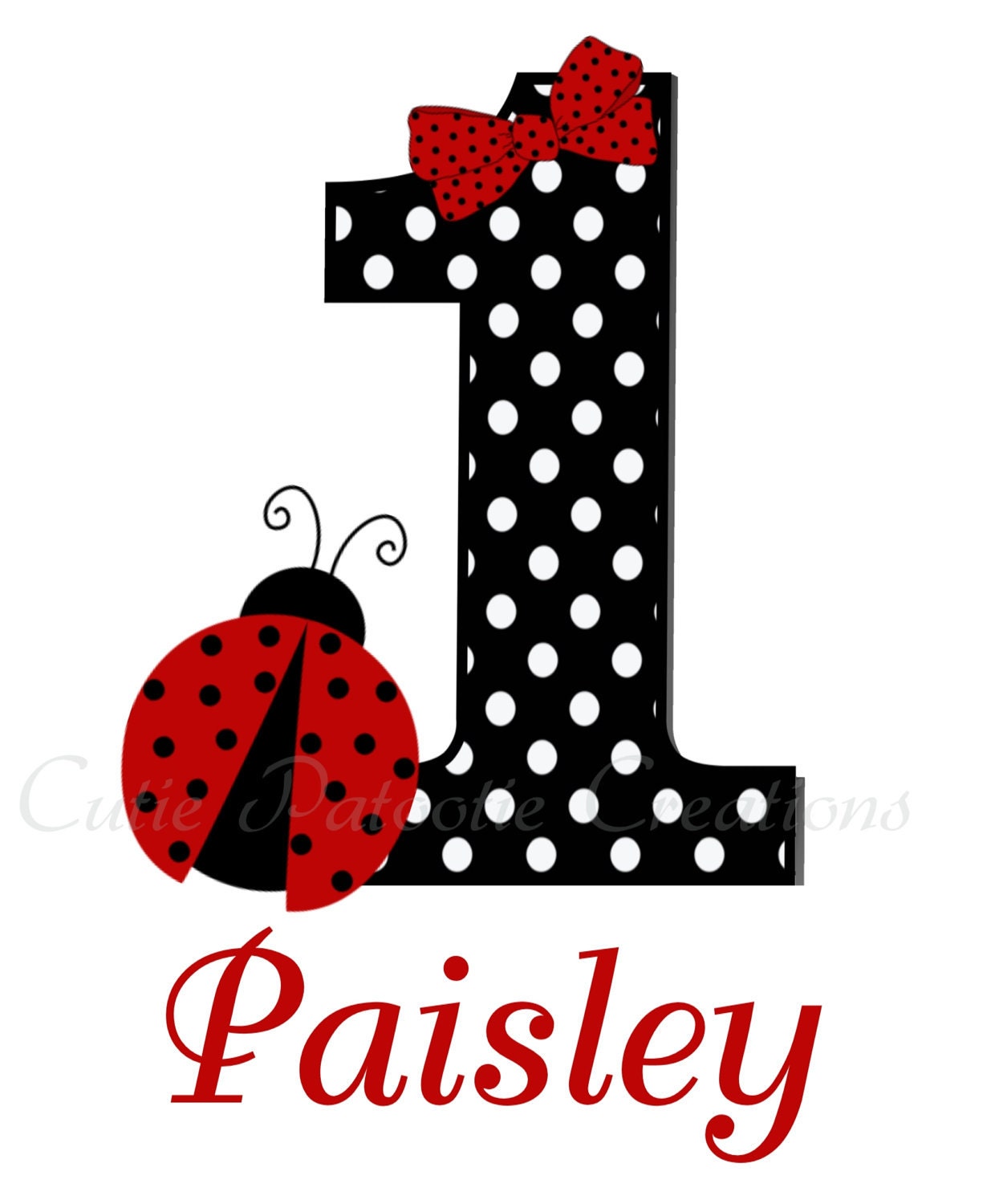 Ladybug Birthday Shirt or Onesie Personalized Ladybug TShirt or Onesie Il_170x135