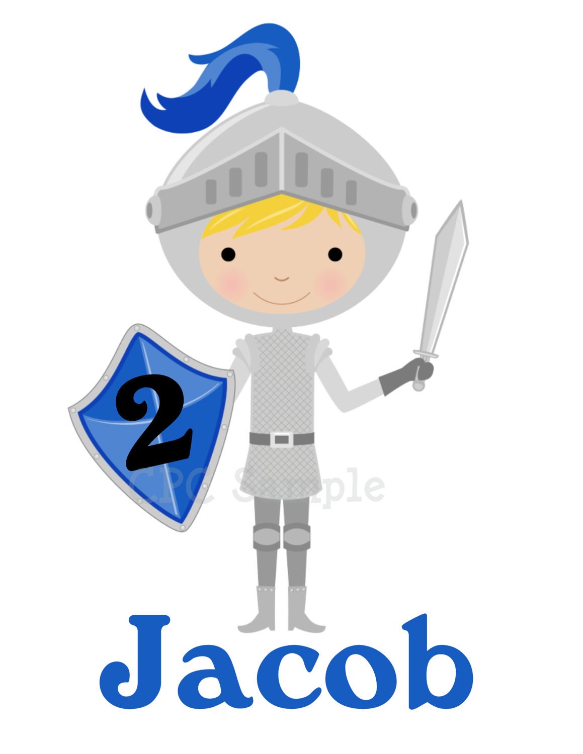 Personalized Knight T-Shirt or Onesie, Matching Birthday Invitations, Thank You Card, Party Decorations Il_170x135
