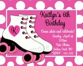 Roller Skating Birthday Invitation Roller Skate Invitations Printable or Printed Il_170x135