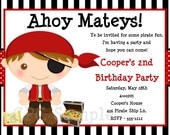 Pirate Birthday Invitation Pirate Birthday Party Invitations Printable or Printed Il_170x135