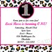 Leopard Print 1st Birthday Invitation Cheetah Print 1st Birthday Invitation Printable Digital Party Invite