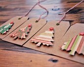 christmas tree gift tags kraft christmas gift tags kraft tags by oscar & ollie