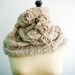 Crochet Cowl Infinity Circle Loop Scarf with Roses