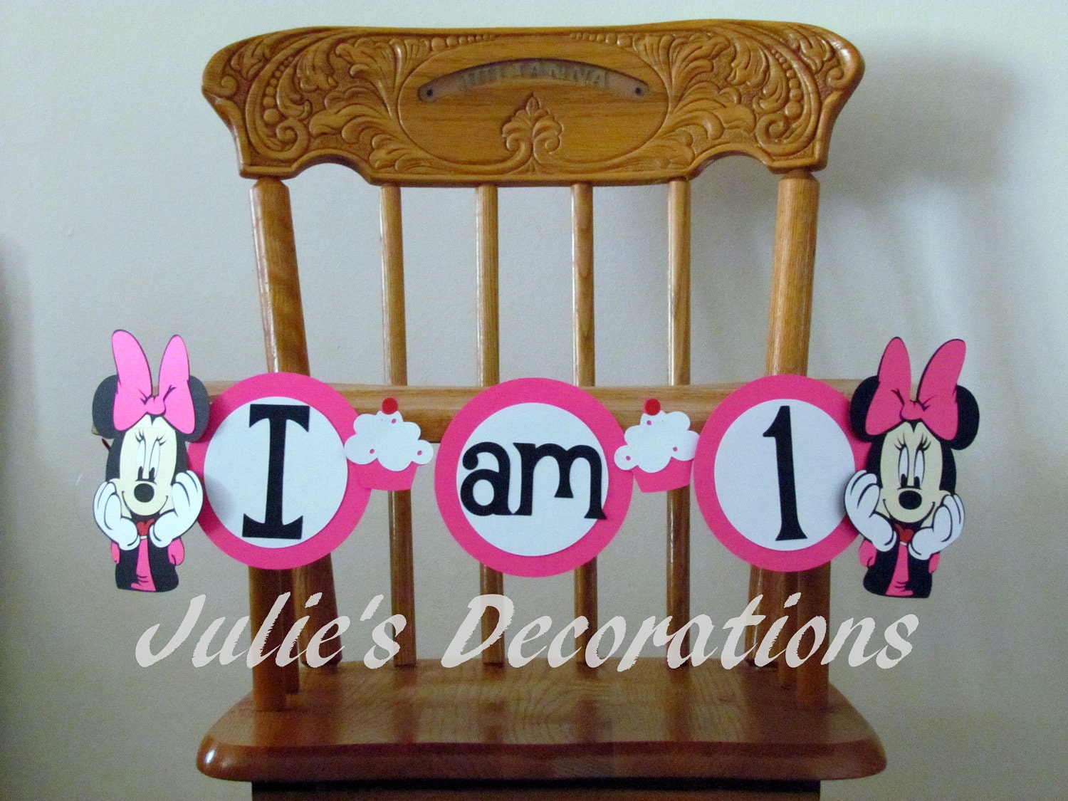 Minnie Mouse High Chair Banner