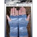 PDF Fingerless Gloves Crochet Pattern Wrist Warmers Shell Edging