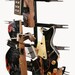 Keith Richards Full Size Smashed Guitar Sculpture