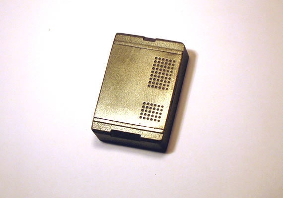 Pill Box HandMade Metal Pill Case Large PillBox for daily use or Cool Gift. Ring Box Utility Belt Fetish Future Vintage - Vent Silver