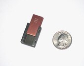 Pill Box Tiny Metal Case HandMade PillBox for discreet daily use or Cool Gift. Nano Silver Copper