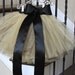 flower girl dress, tulle flower girl dress, gold champagne flower girl dress