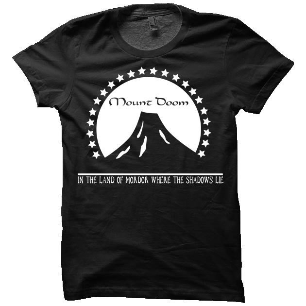Mount Doom Lord Of The Rings T-Shirt (Mens or Ladies Fitted)