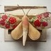 Moth made from old embroidery