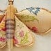 Moth made from vintage tablecloth.