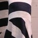 Tribal & Flamenco Flare Pants Navy Blue and White stripe SMALL