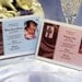 Baptism Christening Communion Remembrance Card with Cross Charm or Pin Favors