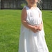 Girls White Eyelet Sundress with Double Ribbon Detail (sizes 12M to 9/10)