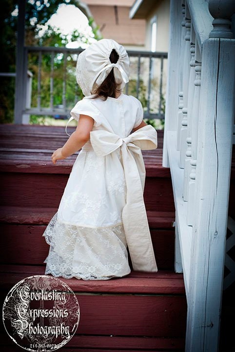 Girls Heirloom Quality Gown in Ivory -- Perfect for Special Occasions, Photo Shoots and Parties