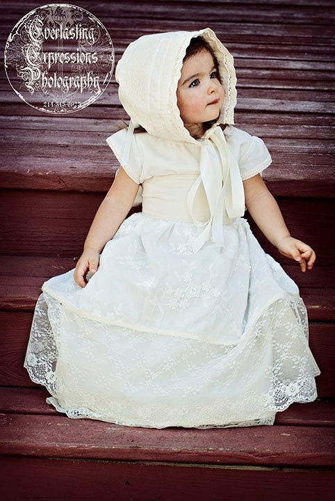 Girls Heirloom Quality Gown in Ivory -- Perfect for Special Occasions, Photo Shoots and Parties
