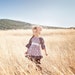 Girls Half-Sleeve Pink Black and White Peasant Top