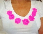 Gypsy Top with Crochet Art Wear...Made to Order...Select Size and Color of Flowers...Hippie Boho Top Shabby Chic by Freckles California