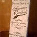 SIGNATURE COCKTAIL Sign VERTICAL Self Standing  Wedding Sign Shabby Chic in Your Wording with Pearl Embellishments