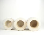 Round Concrete Pot - set of 3