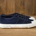 Vintage Deadstock Italian Military Issue Navy Canvas Sneakers