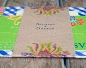Modern Vintage Wedding Invitation: French Country Flower Custom