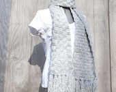 crochet basket weave scarf and hat set