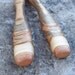 Unique Pair of Spalted Maple Wood Wooden Hair Sticks - 5 1/2"(14cm) - Great Gift Item - 561