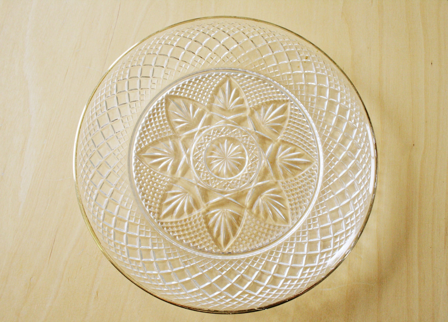 Vintage Snowflake Plate