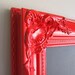 RED FRAMED CHALKBOARD Red and Black Wedding Decor Restaurant Menu Kitchen Chalkboard Baroque Frame Wedding Menu 26inx36in
