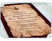 Vintage Chandelier Wedding Invitation DEPOSIT